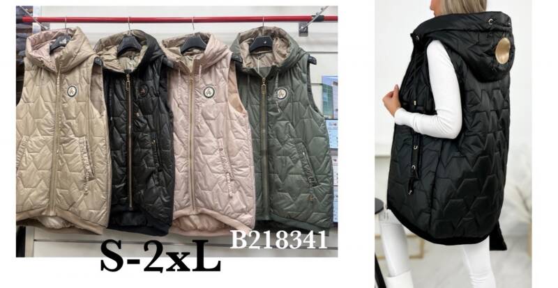 Kamizelka damskie Roz S-2XL, 1 Kolor Paczka 4 szt